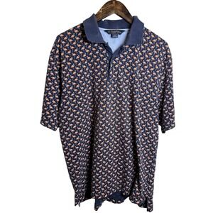 Brooks Brothers Flamingo Polo Shirt XL Y2K Preppy Birdcore‎ Aesthetic